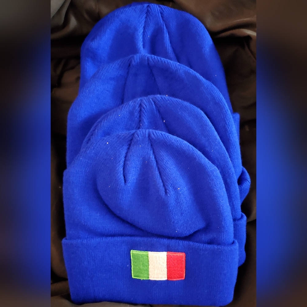 $14 each or any four $14 items for $40 SALE NWT Unisx embroided Italian Flag hat - Picture 1 of 3
